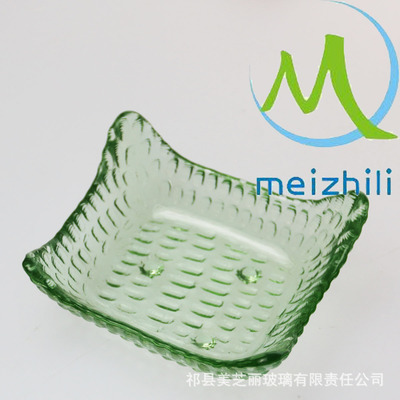 【厂家定做长方形玻璃餐具碟子 小尺寸玻璃碟 适合放小菜 蘸料】价格,厂家,图片,碗、碟、盘、盆,祁县美芝丽玻璃有限责任公司-